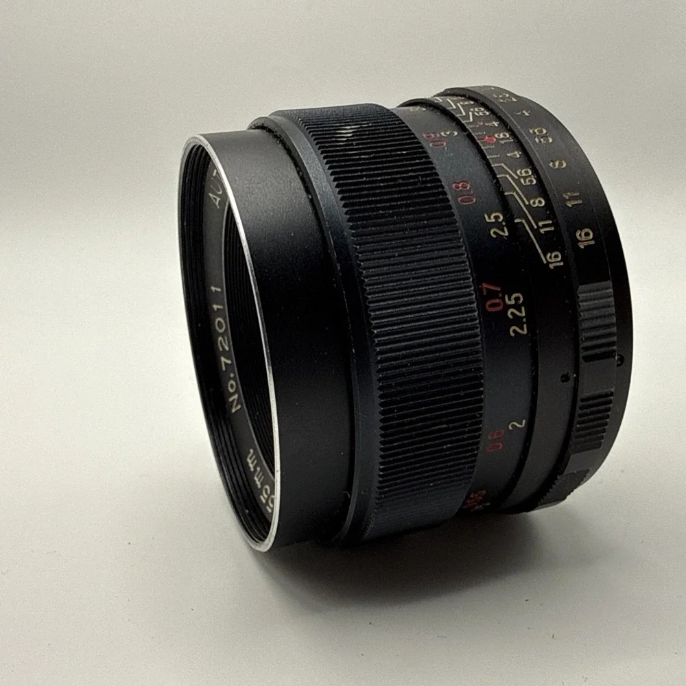 Auto Mamiya/Sekor SX 55 mm 1:1.8 Screw Mount Lens. Made In Japan. Lens Hood.